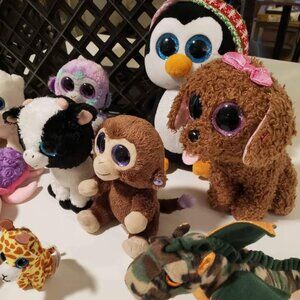 13 used TY Plush Toys - GOOD condition